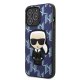 Karl Lagerfeld iPhone 13 Pro Max vāciņš Monogram Ikonik Patch Zils