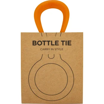 Silikona pudeļu turētājs 24Bottles Bottle Tie, Total Orange