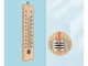 Mājsaimniecības termometrs koka āra iekštelpu | Wooden outdoor indoor home thermometer