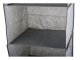 Hanging Wardrobe Organizer with 3 Shelves, 30x30x60 cm, Grey
