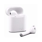 i7S TWS Bluetooth Wireless Earphones Headphones with Charging Case, White