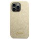 Guess Glitter Script vāciņš Apple iPhone 14 Pro zelta