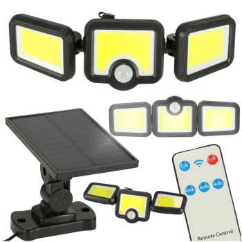 3-in-1 LED Solar Wall Light with Motion and Twilight Sensor
