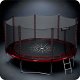Neo-Sport NS-14Z241 Garden Trampoline with Outer Net and Ladder, 435 cm (14 ft)