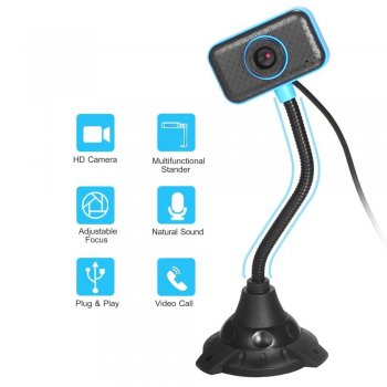 USB Web Camera for Laptop Note with Microphone | Portatīvā Datora Laptopa Web Kamera Full HD ar Mikrofonu
