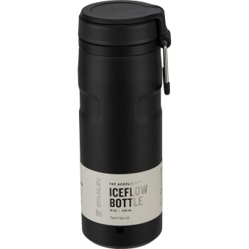 Stanley IceFlow Bottle Twist Flip 0.47L Water Bottle, Black