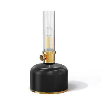 Ретро лампа LED Forever Light FLR-25, аккумуляторная с диммером, черная