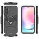 Ударопрочный чехол для Samsung Galaxy A24 4G с кольцом Ring Armor, черный