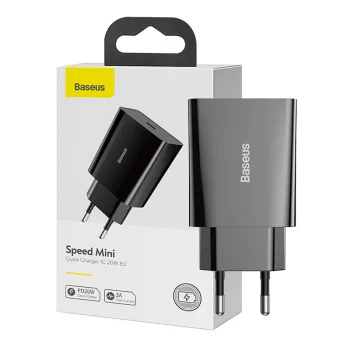 Сетевое зарядное устройство USB-C Baseus CCFS-SN01 20W Черное
