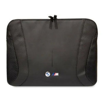 BMW Carbon&Perforated sleeve for a 16" laptop - black