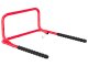 Folding Double Bike Wall Mount with Hooks, Black/Red