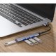 USB Hub 4-Port 3.0/2.0 Aluminium Body, Grey