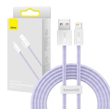 Кабель USB - Lightning Baseus CALD000505 2.4A 2м Фиолетовый
