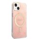 Apple iPhone 14 6.1\" Guess 4G Print MagSafe Case Cover (GUBPP14SH4EACSP) + Charger, Pink | Telefona Maciņš Vāks...