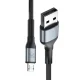 Кабель 3mk Hyper Cable N-SERIES USB-A - Micro USB 1м 12W, черный