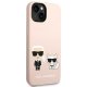 Чехол Karl Lagerfeld KLHMP14MSSKCI Silicone MagSafe для iPhone 14 Plus, Розовый
