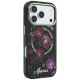 Guess IML Glitter Blossom Roses MagSafe vāciņš iPhone 18 Pro Max / 17 Pro Max, melns