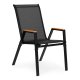 MultiGarden Garden Chair Set, 4 pcs, Black