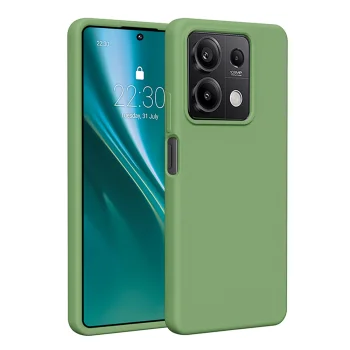 Etteri Silicone Case vāciņš Xiaomi Redmi Note 13 5G gaiši zaļš