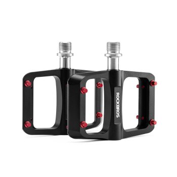 Rockbros BP2603 platformas velosipēda pedāļi ar titāna asi, melni