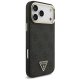 Чехол Guess 4G Triangle Logo MagSafe для iPhone 17 Pro Max - черный и золотой