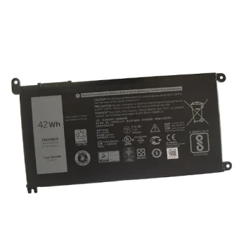 Оригинальный аккумулятор для ноутбука Dell WDX0R, 42 Вт·ч, черный
