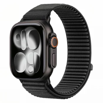 Tech-Protect NylonLoop kellarihm Apple Watch 44/45/46/49 mm, must