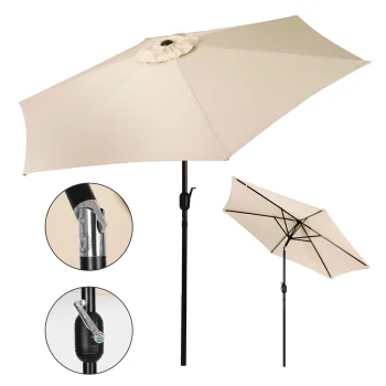 Dārza saulessargs Multigarden SL-UM003C, 270 cm, bēšs