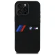 BMW iPhone 16 Pro Max vāciņš Silicone Middle Stripe MagSafe, melns