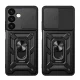 Samsung Galaxy S24 (SM-S921) Armor Guard TPU Hybrid Camshield Case Cover, Black
