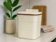 Hanging Trash Can with Lid, 11L, Cream