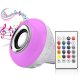 LED Lampa E27 Gaismeklis Apgaismojums ar Bluetooth Skaļrunis + Pults | LED Lamp Light with Bluetooth Speaker