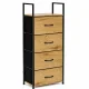 Kumode ar 4 auduma atvilktnēm ModernHome, 40.5 x 24 x 101.5 cm