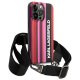 Karl Lagerfeld Color Stripes Strap vāciņš iPhone 14 Pro Max - Rozā