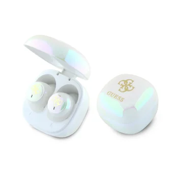 Guess GUTWSJ144ESH TWS Bluetooth In-Ear Headphones with Charging Case, White