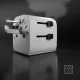 Универсальный сетевой адаптер SBS 2x USB-A 2500W, белый