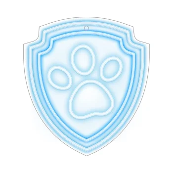 Psi Patrol Paw piekarams LED neons uz organiskā stikla