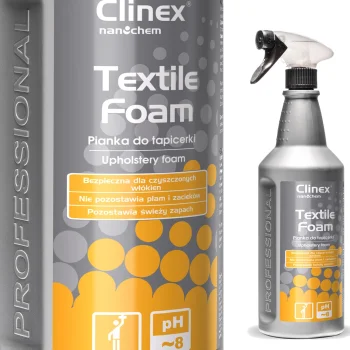 Putas paklāju, mēbeļu un polsterējumu mazgāšanai, tīrīšanai traipu likvidēšanai CLINEX Textile Foam 1L | for...