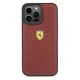 Кожаный чехол Ferrari Quilted Metal Logo для iPhone 15 Pro Max, Красный
