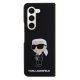 Karl Lagerfeld Samsung Galaxy Z Fold5 vāciņš Silicone Ikonik, melns