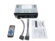 Automašīnas radio ar Bluetooth, USB, AUX, SD, 1-DIN, 4 x 60W, mikrofons, pults