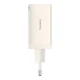 Tīkla lādētājs Baseus GaN5 2x USB-C + USB, 65W + kabelis 1m, Balts