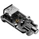 Baseus Grain Mini Car Charger 2x USB 5V, black - divu portu auto ladētājs