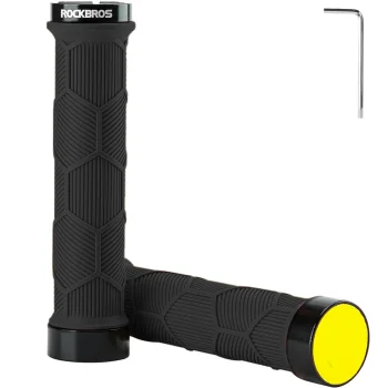Rockbros velosipēda rokturi ar atstarotājiem 40720007001, melni
