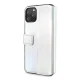 Guess iPhone 11 Pro Max atverams vāciņš maciņš grāmatiņa Iridescent, sudraba