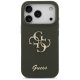 Guess iPhone 17 Pro vāciņš Silicone Big 4G Script, haki