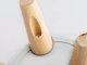 Indoor Planter with Stand on Wooden Legs, White