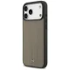 Чехол Mercedes для iPhone 17 Pro Max Leather The Move MagSafe, бежевый