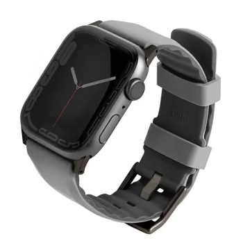 UNIQ pasek Linus Apple Watch Series 4/5/6/7/8/SE/SE2/Ultra 42/44/45mm. Airosoft Silicone chalk grey