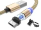 Магнитный кабель для зарядки 3-в-1 (Micro USB, Type-C, Lightning), 1м, золотой